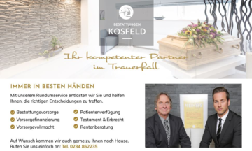 Bestattungen
Kosfeld GmbH in Bochum