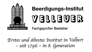 Beerdigungsinstitut
Werner Velleuer
Inh. Christian Stotzka e.K. in Velbert